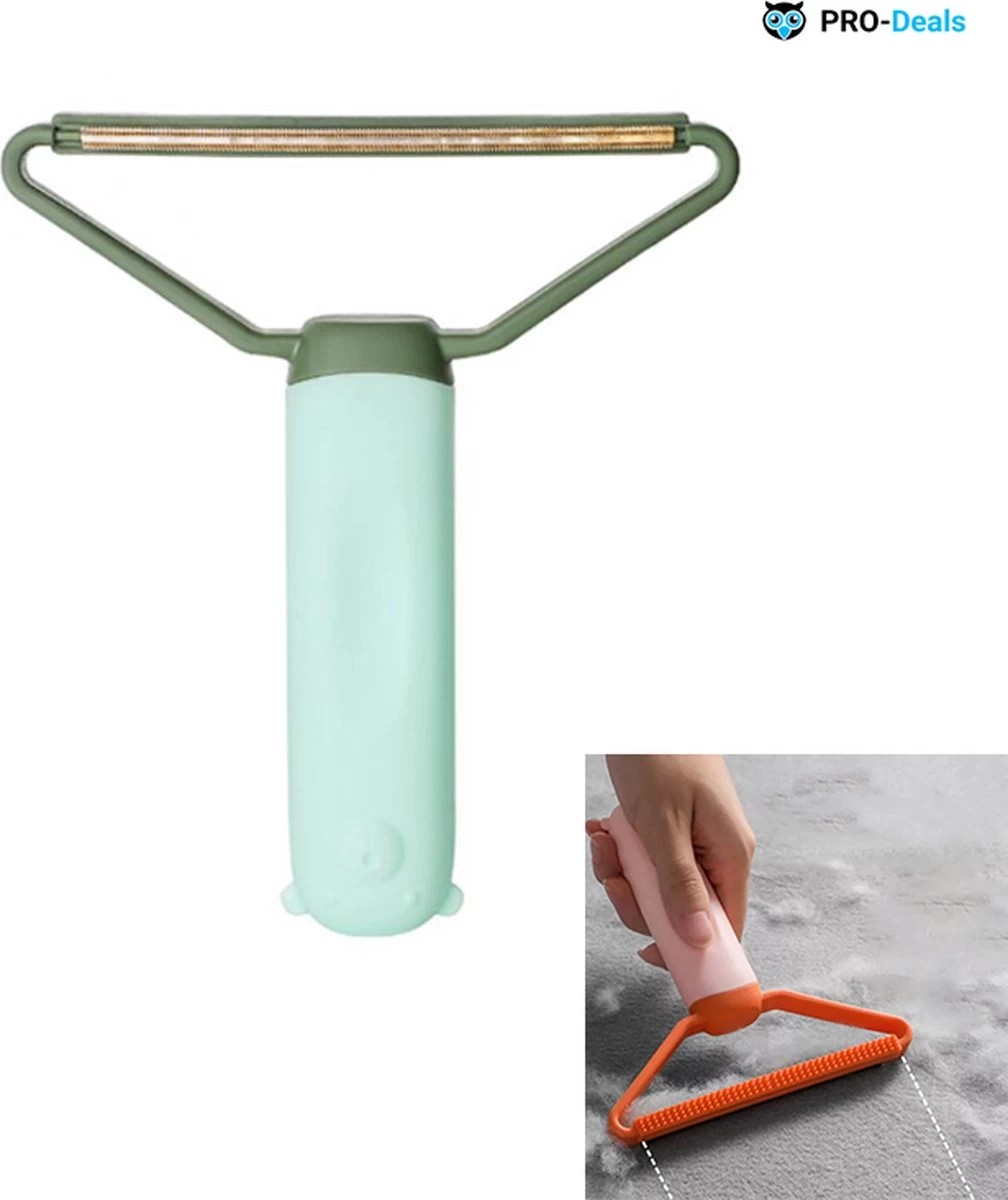 PRO-Deals | Dierenhaar Verwijderen - Haar Verwijderen - Type 1 - Kleur Groen - Kattenharen - Vachtverzorging - Hondenharen - Pluizenverwijderaar - Haaruitval - Kledingreiniger