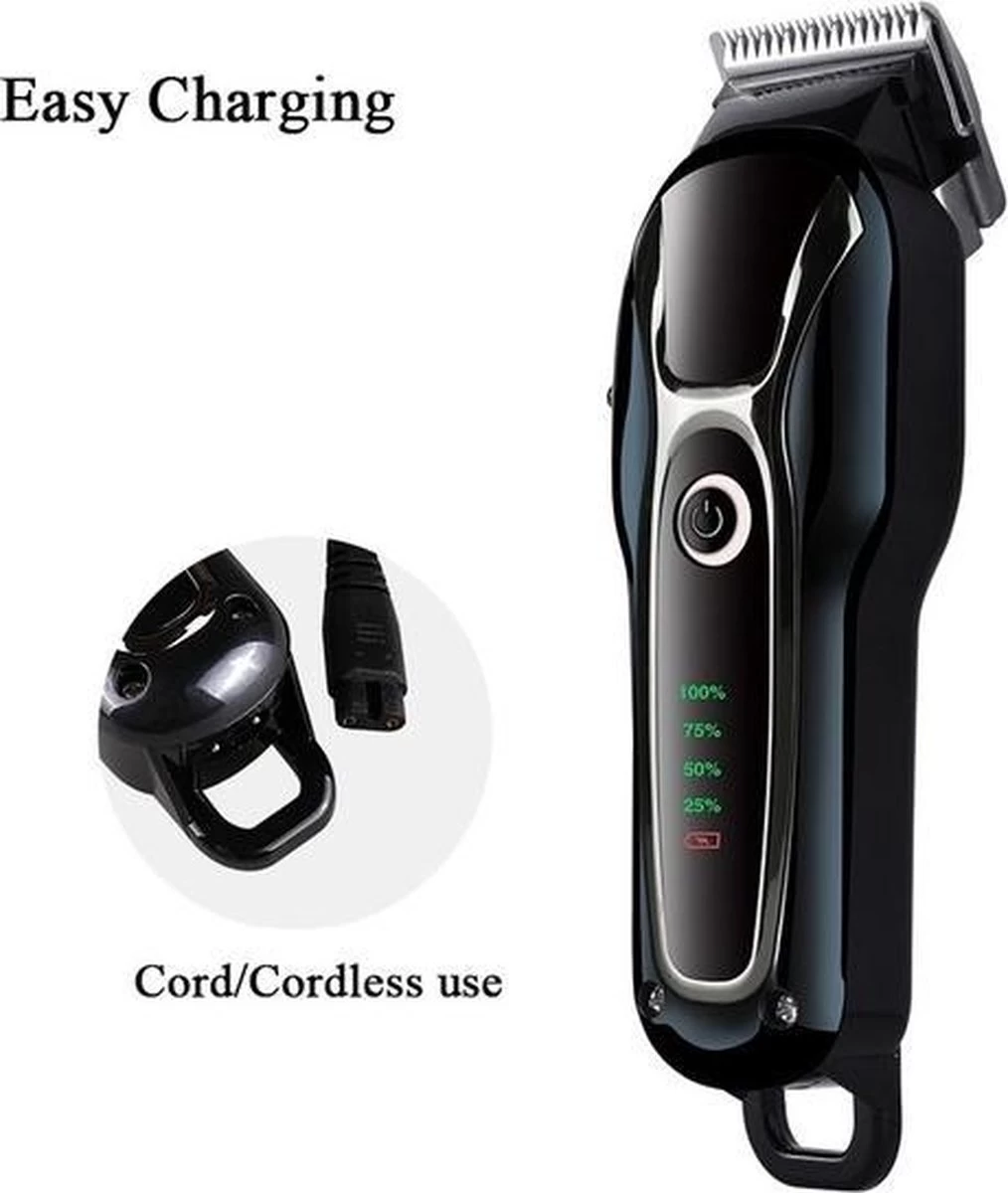 Merkloos Dierentondeuse + Haren Verwijderaar - Scheerapparaat Voor Honden En Katten - 4 Opzetstukken - Oplaadbaar - Draadloos - Stil - Verschillende Haar En Vachtlengtes - Hondentrimmer - Honden Trimmer - Honden Knippen - Haren Knippen - Afbeelding 5