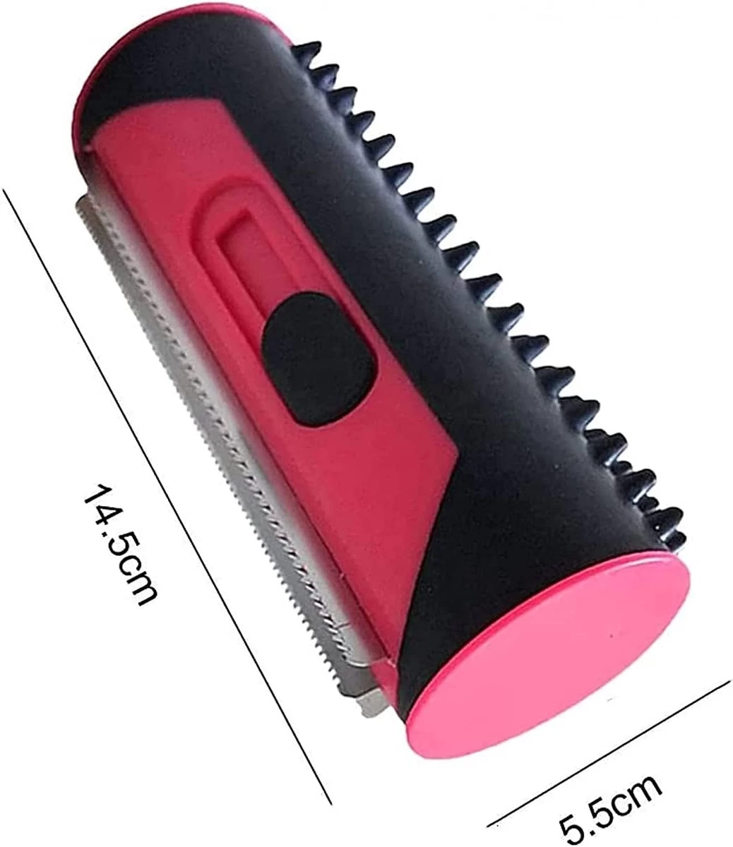 Ondervacht Kam- Hond Borstel - Klittenkam Voor Honden En Katten – Verwijderd Klitten En Voorkomt Verharing- Hondenkam Langharig - Hondenborstel Kortharig- Huisdierborstel - Vachtverzorging- Hondenborstel Rood - Afbeelding 6