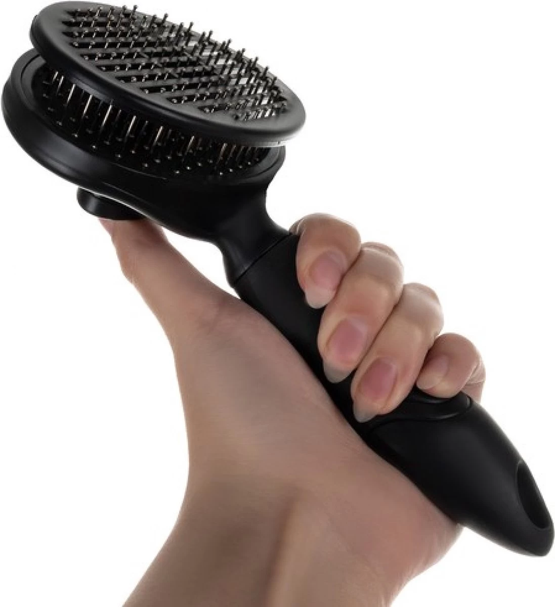 Purlov Zelfreinigende Kattenborstel En Hondenborstel - Haarverwijderaar Voor Huisdieren - Hondenborstel -Hondenhaar Kattenhaar Verwijderaar - Afbeelding 6