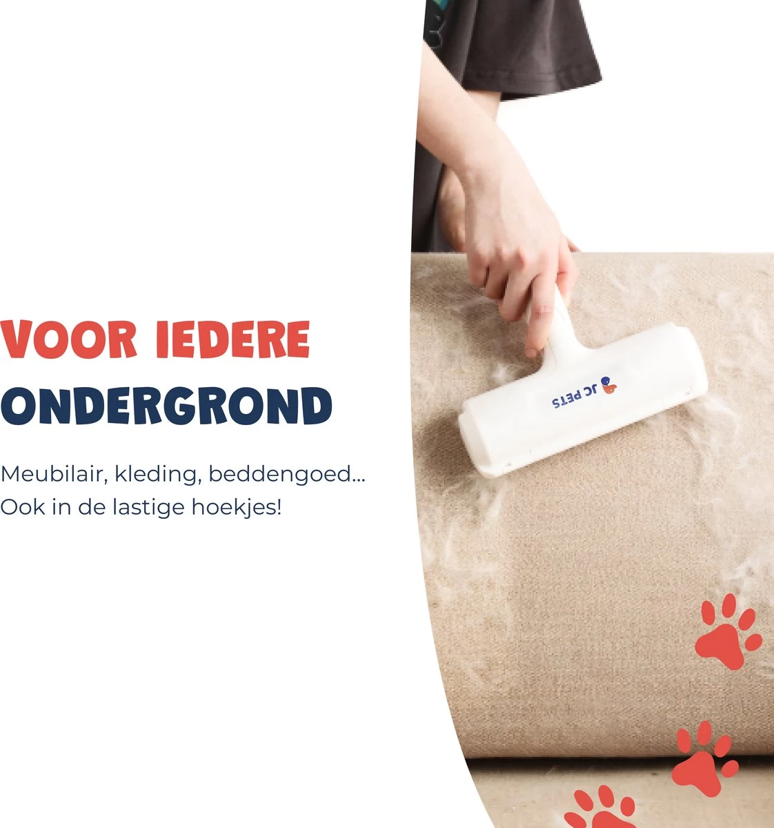 JC Pets Premium Pluizenborstel - Huisdierhaar Verwijderaar – Pluizenverwijderaar – Honden En Kattenhaar Verwijderaar - Ontpluizer - Pluizenroller - Afbeelding 5