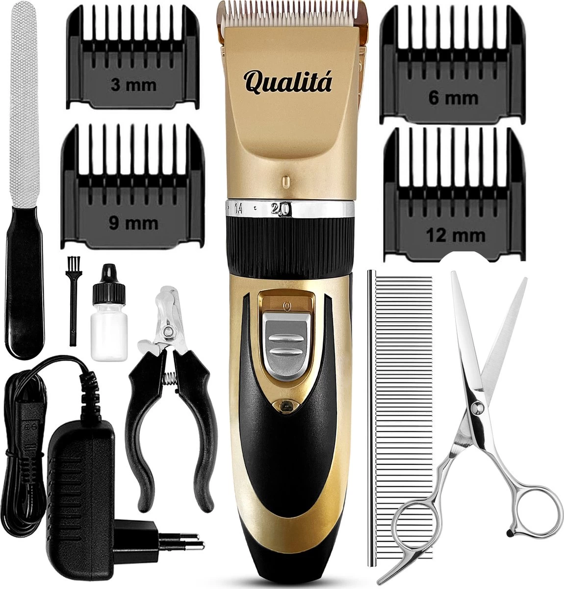 Merkloos Professionele Honden Tondeuse Set - Tondeuse Voor Huisdier Honden En Katten - Hondentrimmer - Hondentondeuse - Afbeelding 6