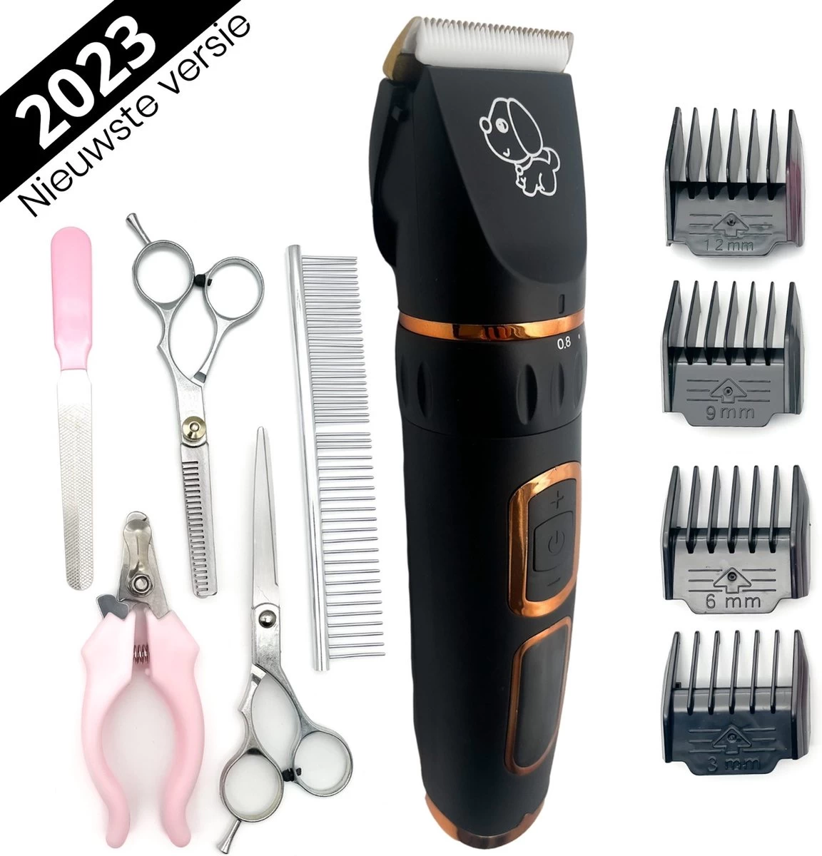 YE™ Professionele Dieren/honden Tondeuse Set Extra Krachtig - Honden Trimmer - Lang Of Kortharige Huisdieren Katten & Honden - Draadloos - Weinig Geluid