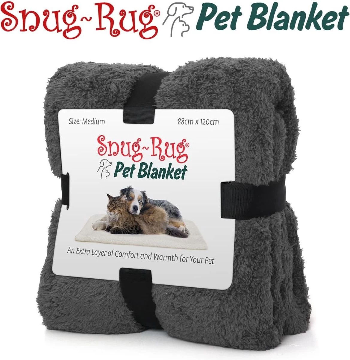 Snug-Rug Huisdier Deken Voor Honden En Katten – Small Slate Grey Kattendeken Hondendeken – Vetbed Hond Bench Bank Fleece Kat Dierendeken Kattendekentjes Kattendekentje Dierenmat Hondenmat Plaid Kattendekens Kattenplaid - Afbeelding 2