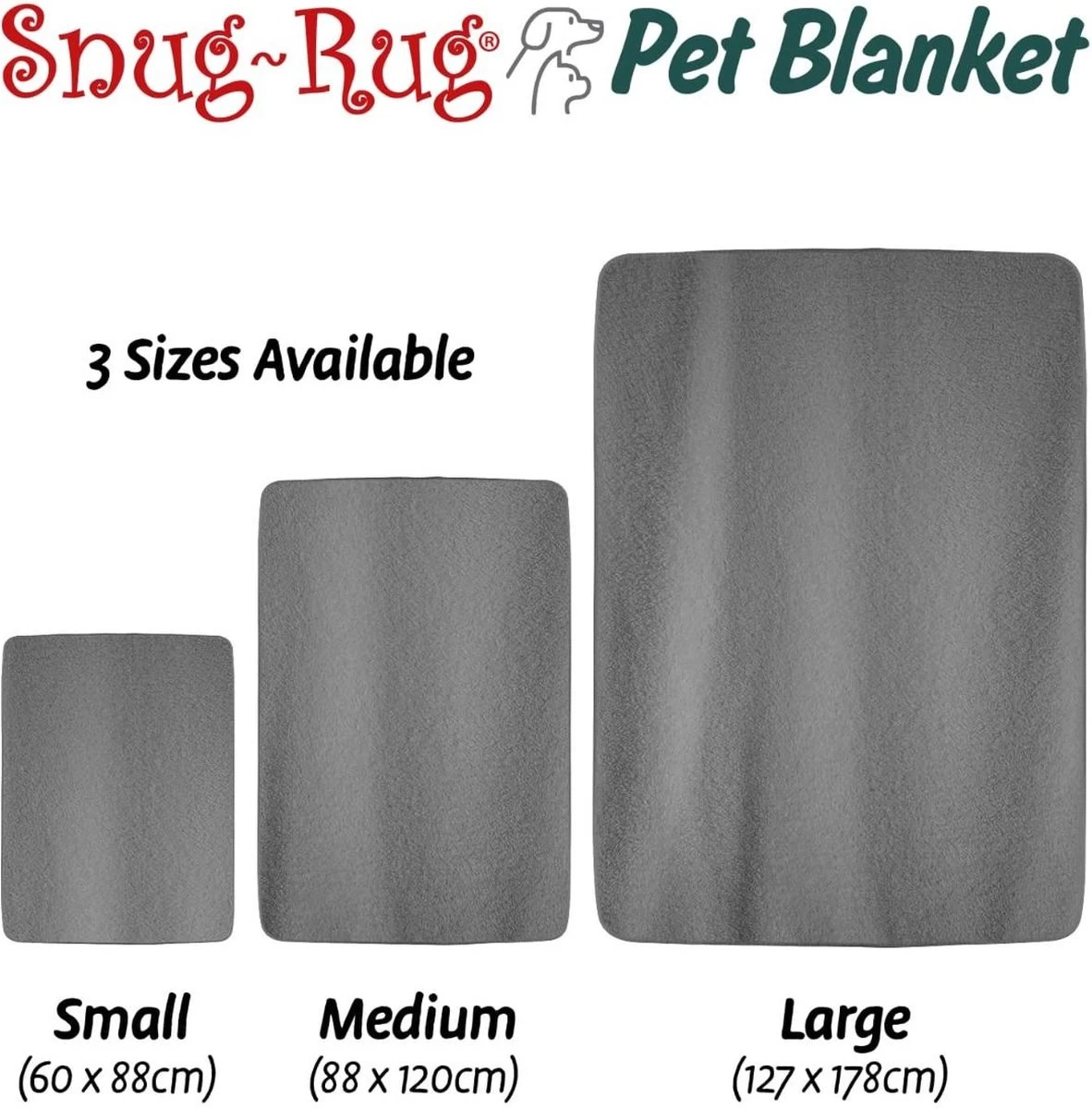 Snug-Rug Huisdier Deken Voor Honden En Katten – Small Slate Grey Kattendeken Hondendeken – Vetbed Hond Bench Bank Fleece Kat Dierendeken Kattendekentjes Kattendekentje Dierenmat Hondenmat Plaid Kattendekens Kattenplaid - Afbeelding 5