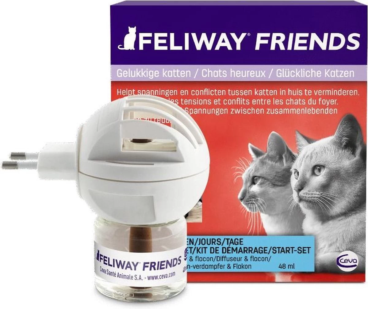 Feliway Friends - Startset - 1 Verdamper Met 1 Vulling - 48 Ml - Anti-conflict Voor Katten - Afbeelding 11