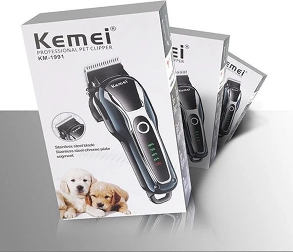 Merkloos Dierentondeuse + Haren Verwijderaar - Scheerapparaat Voor Honden En Katten - 4 Opzetstukken - Oplaadbaar - Draadloos - Stil - Verschillende Haar En Vachtlengtes - Hondentrimmer - Honden Trimmer - Honden Knippen - Haren Knippen - Afbeelding 4