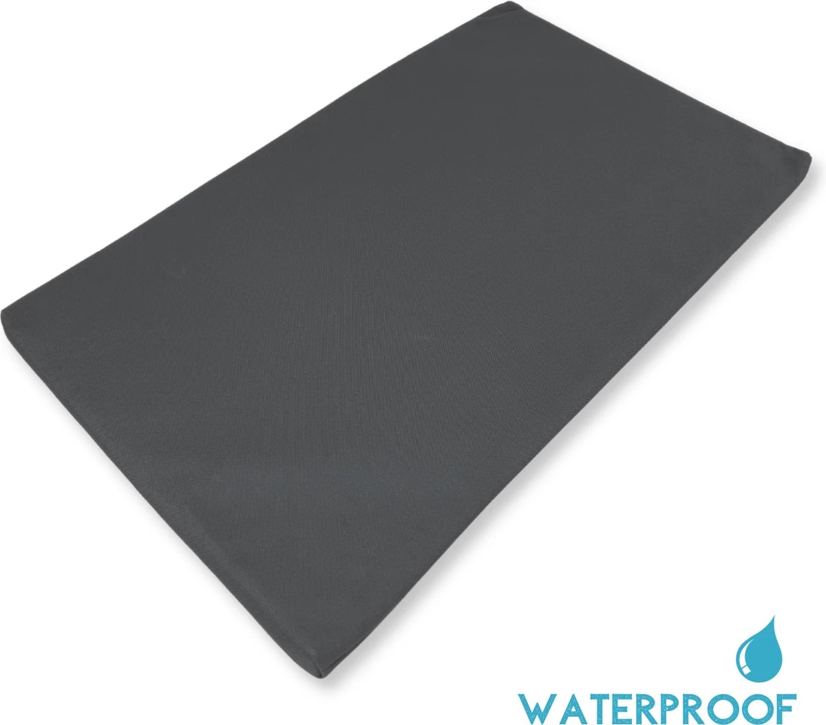 Topmast Waterproof Benchkussen - Nylon - Antraciet - 90 X 60 Cm - Benchmat - Benchmatras - Waterafstotend - Hondenkussen - Afbeelding 3