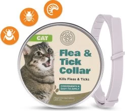 Nafurapets Vlooienband Voor Kat – Anti Vlooien – Teken Band – 100% Natuurlijk – 8 Maanden Bescherming – Grote & Kleine Kat