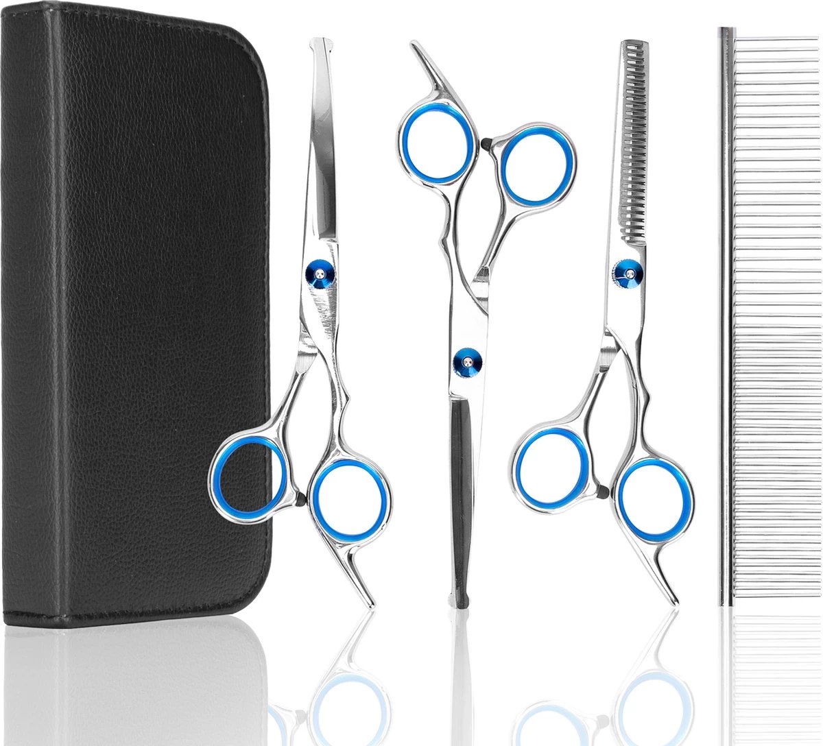 Nobleza Vachtscharen En Kam Set - Scharen Set - Vachtverzorging Set - Scharen Set Voor Honden En Katten