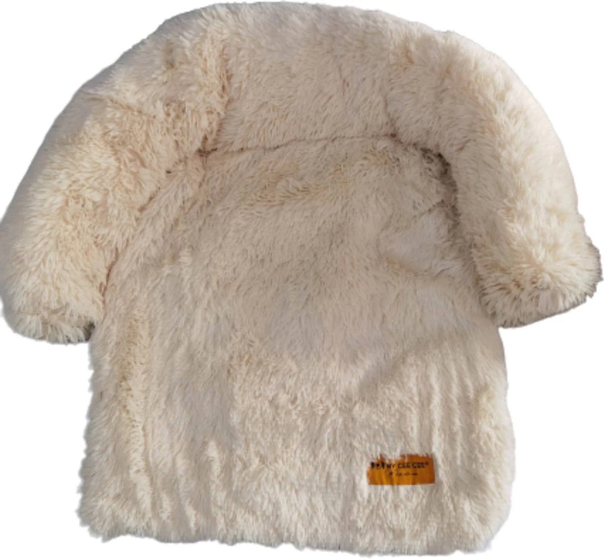 Origineel Hondendeken Voor Bank M – Hondenkleed Fluffy – Pluche Hondenbed - Hondenmand Premium - Volledig Afritsbaar - Beige - Afbeelding 5