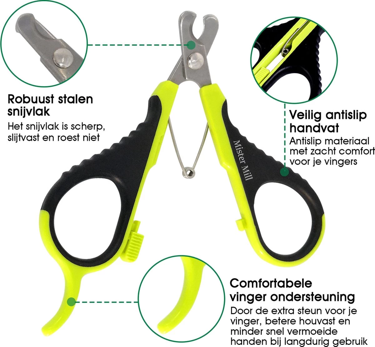 Mister Mill Nagelknipper Kat - Nagelschaar - Kleine Hond (Max. 10 Kg.) Vogel En Knaagdier - Afbeelding 4