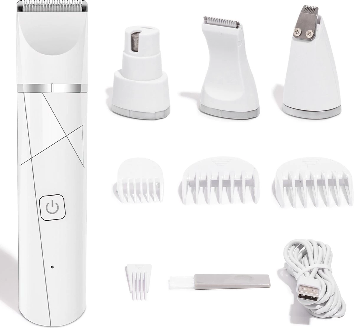 Revo Goods Professionele 4 In 1 Hondentondeuse Set -Ideaal Voor Honden En Andere Huisdieren - Slijper Inbegrepen -Draadloos - Ultra Stil