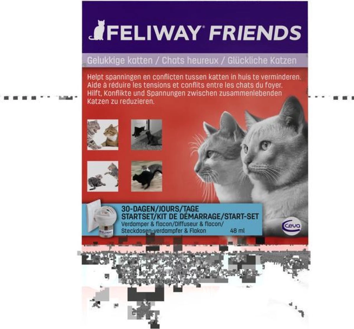 Feliway Friends - Startset - 1 Verdamper Met 1 Vulling - 48 Ml - Anti-conflict Voor Katten - Afbeelding 8