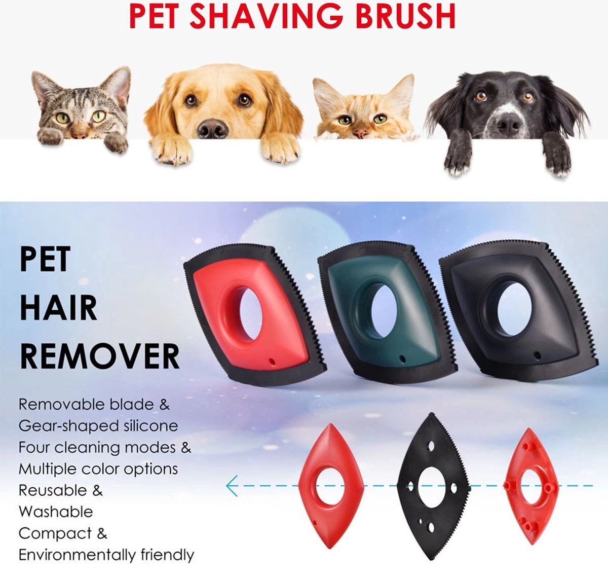 HairClean® Huisdierhaar Verwijderaar- Zwart - Haar Verwijderaar - Huisdieren - Hond En Kat - Pluizen Verwijderaar- - Afbeelding 8