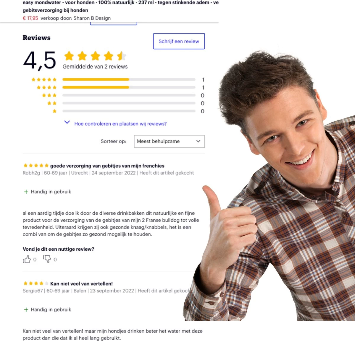 Easy Mondwater Voor Honden - 237 Ml - Tegen Stinkende Adem - Tandplak - Tandsteen - Tandvleesproblemen - Afbeelding 3