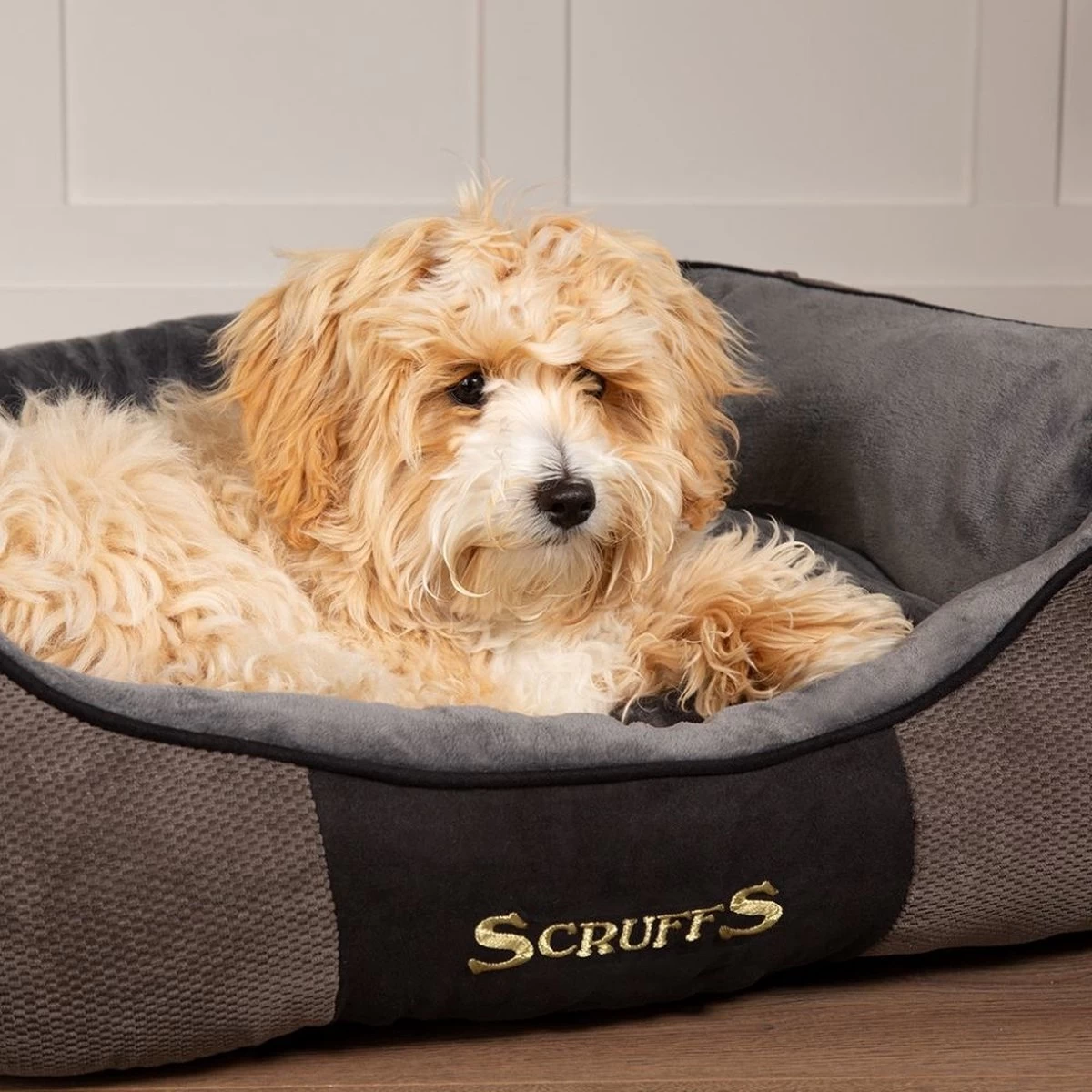 Hondenmand Zacht En Stevig, Anti-Slip En Wasbaar - Scruffs Chester Box Bed - In Grijs En Bruin In Maat S Tot XL - Kleur: Grijs, Maat: Extra Large - Afbeelding 2