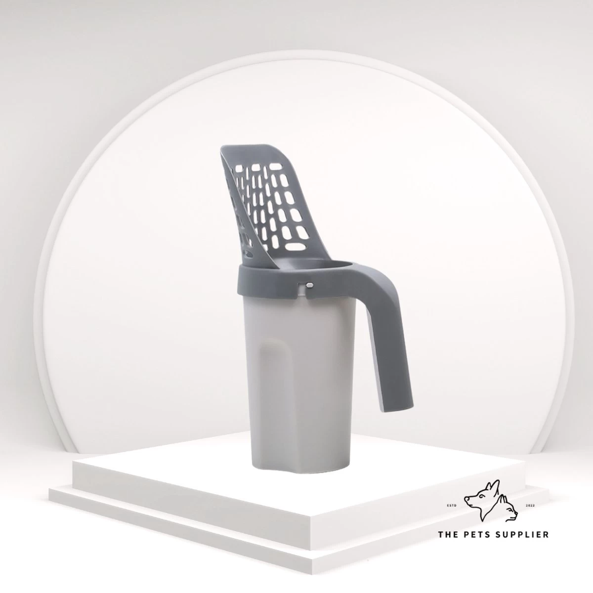 The Pets Supplier - Kattenbak Schep - Kattenbakschep Met Opvangbak - Kattenbak Grind - Kattenzakjes - Afbeelding 5