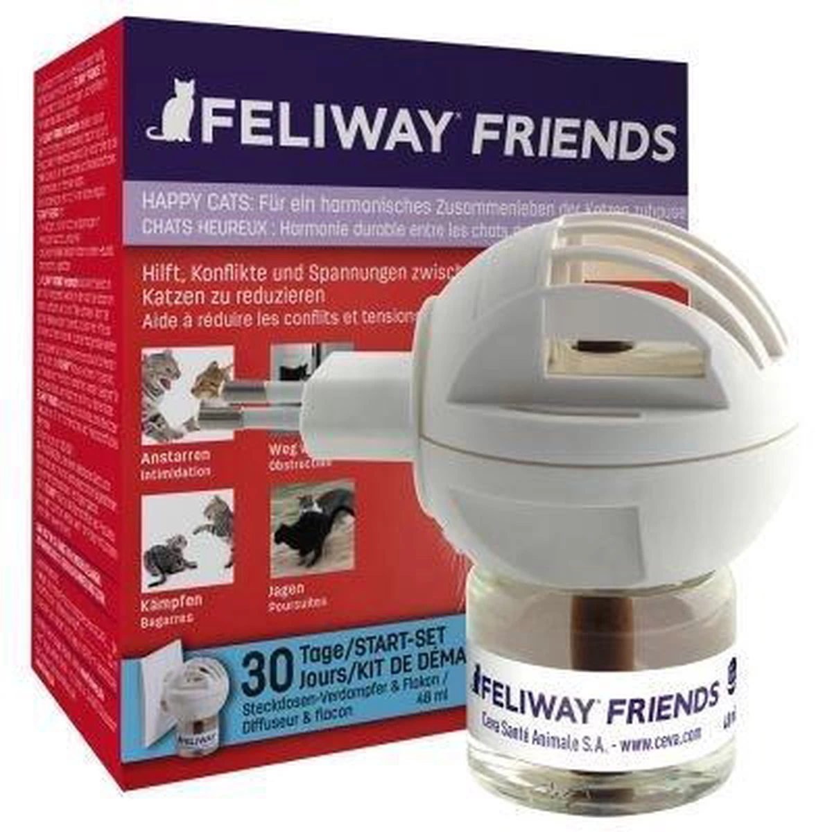 Feliway Friends - Startset - 1 Verdamper Met 1 Vulling - 48 Ml - Anti-conflict Voor Katten - Afbeelding 13