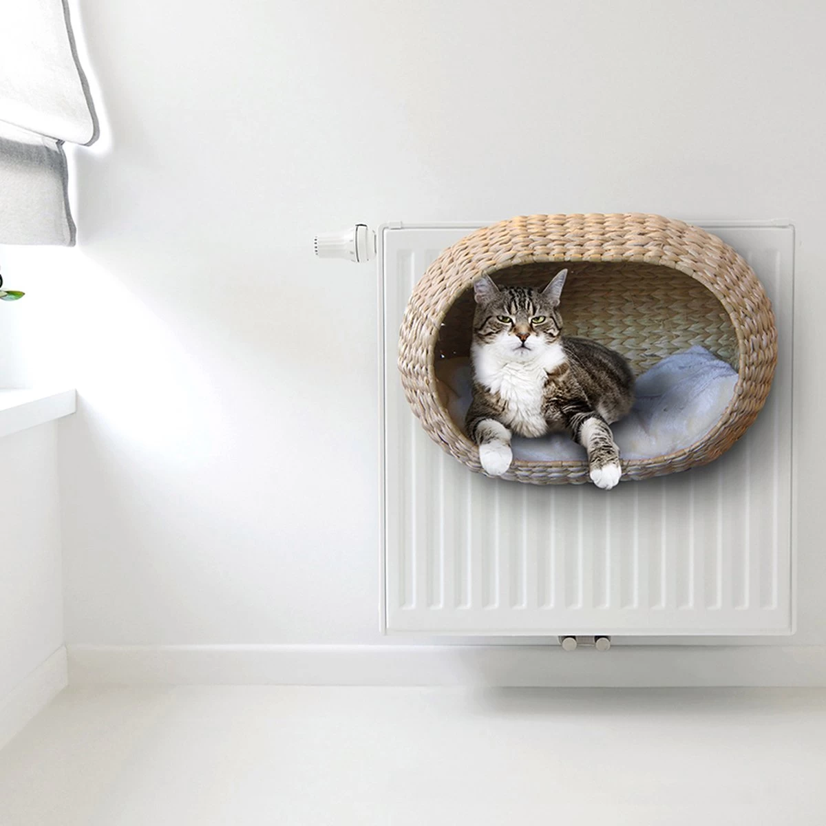 Ebi Radiator Sunrise Kattenmand - Incl. Kussen - Beige - 45 X 30 X 30 Cm - Afbeelding 5