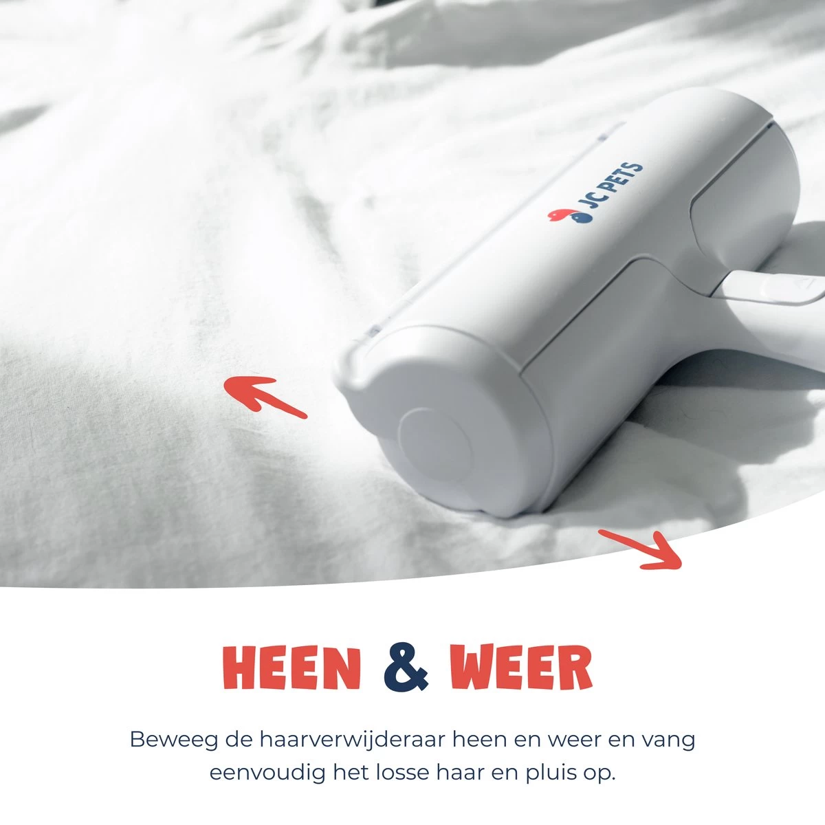 JC Pets Premium Pluizenborstel - Huisdierhaar Verwijderaar – Pluizenverwijderaar – Honden En Kattenhaar Verwijderaar - Ontpluizer - Pluizenroller - Afbeelding 2