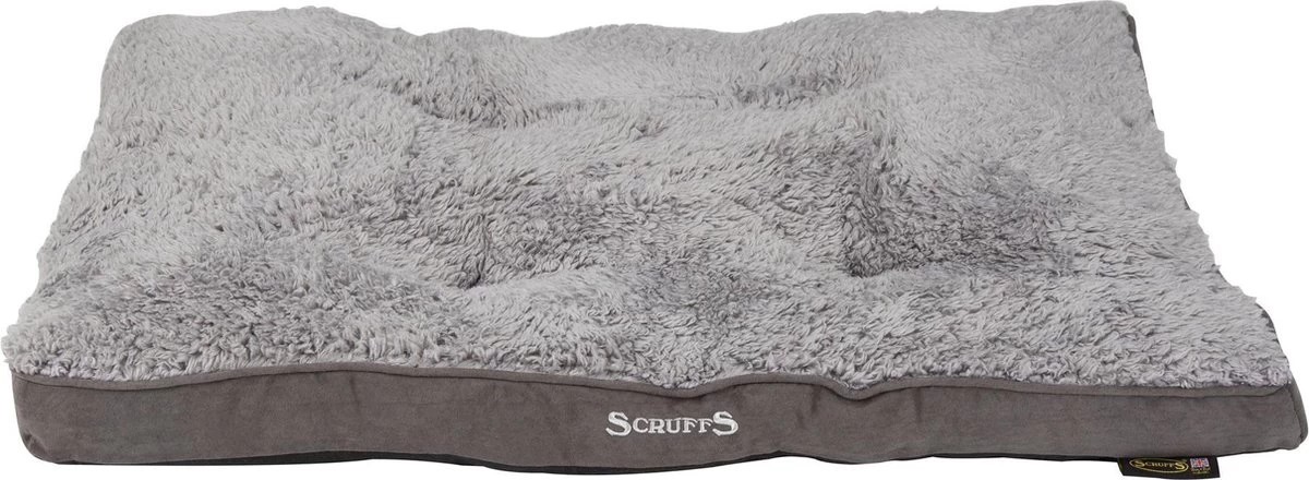 Scruffs Cosy - Comfortabel Hondenkussen In Grijs, Beige Of Karamel - Met Imitatie Suède Buitenvoering En Superzachte Binnenvoering - 100 X 70 Cm - Grijs