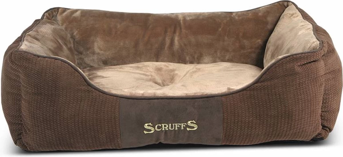 Hondenmand Zacht En Stevig, Anti-Slip En Wasbaar - Scruffs Chester Box Bed - In Grijs En Bruin In Maat S Tot XL - Kleur: Grijs, Maat: Extra Large - Afbeelding 8