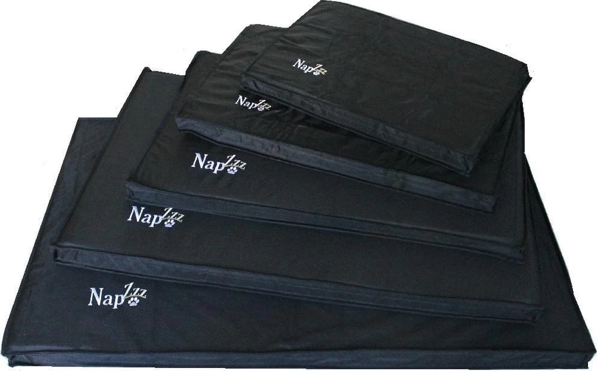 NapZZZ Benchkussen Waterproof Zwart Maat S: 59 X 42 X 5 Cm