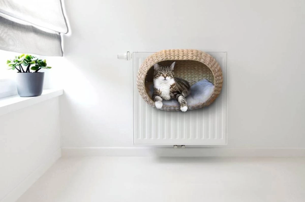 Ebi Radiator Sunrise Kattenmand - Incl. Kussen - Beige - 45 X 30 X 30 Cm - Afbeelding 3