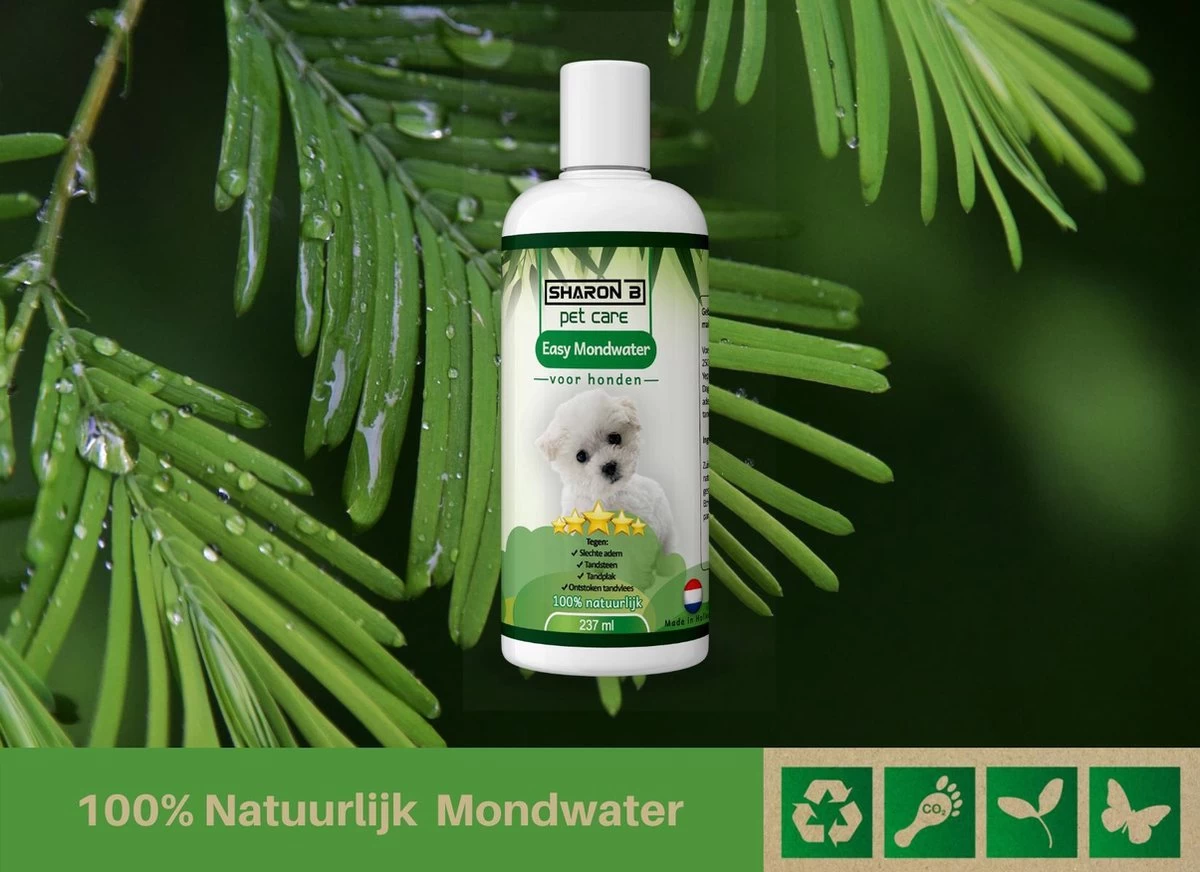 Easy Mondwater Voor Honden - 237 Ml - Tegen Stinkende Adem - Tandplak - Tandsteen - Tandvleesproblemen - Afbeelding 2