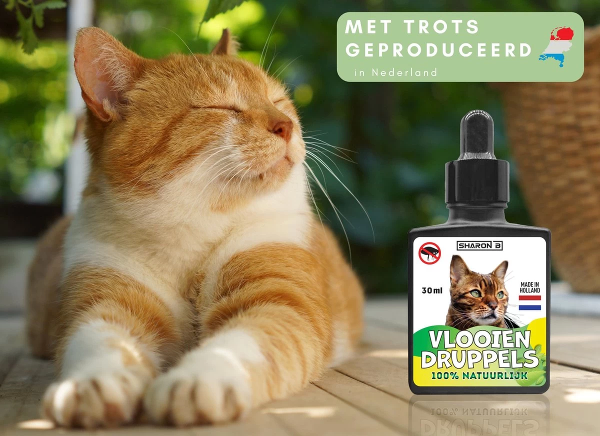 Natuurlijke Vlooiendruppels Voor Katten - Vanaf 4 Kg - 100% Natuurlijk - Vlooien - Zonder Giftige Pesticiden - 30 Ml - Speciale Formule Voor Katten - Vachtdruppels - Made In Holland - Afbeelding 5