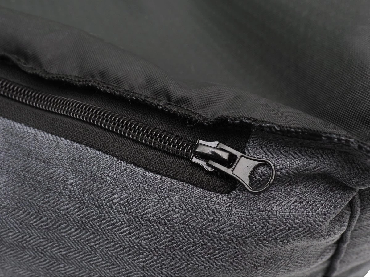 Benzano - Hondenmand - All Season - Wasmachine Wasbaar - Omkeerbaar Kussen - Pluche - Schuimvulling - Antraciet - 100 CM - Afbeelding 3