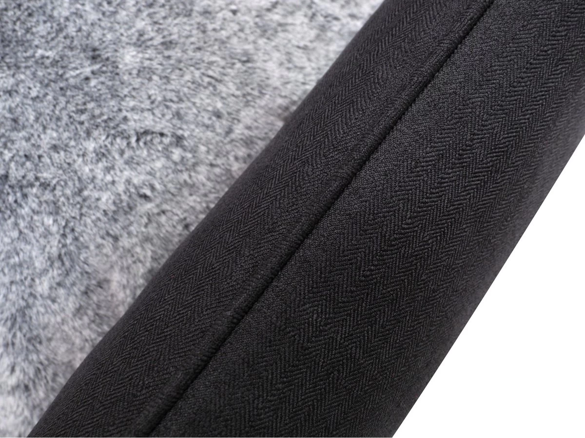 Benzano - Hondenmand - All Season - Wasmachine Wasbaar - Omkeerbaar Kussen - Pluche - Schuimvulling - Antraciet - 100 CM - Afbeelding 5