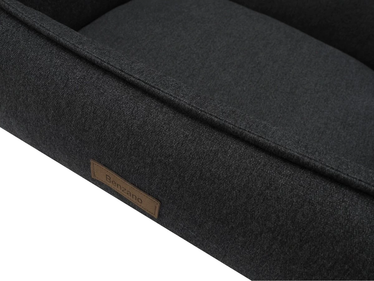 Benzano - Orthopedische Hondenmand - Wasmachine Wasbaar - Memory Foam - Donkergrijs - 100 CM - Afbeelding 2