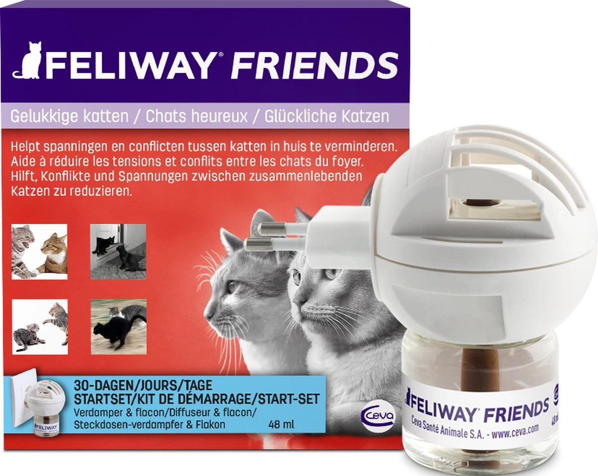 Feliway Friends - Startset - 1 Verdamper Met 1 Vulling - 48 Ml - Anti-conflict Voor Katten - Afbeelding 12