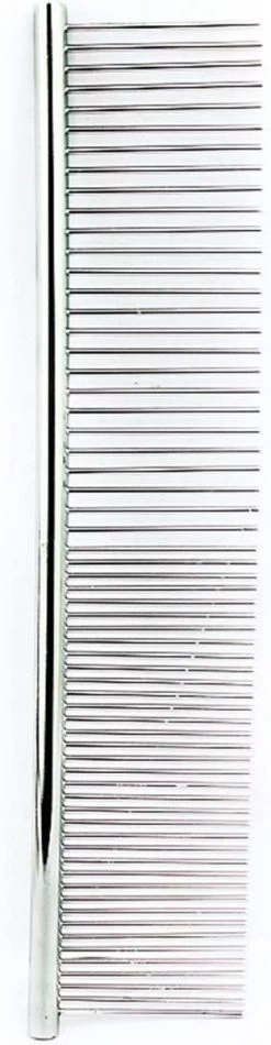RVS Hondenkam 20cm X 4 Cm - Metalen Kam Grof/fijn