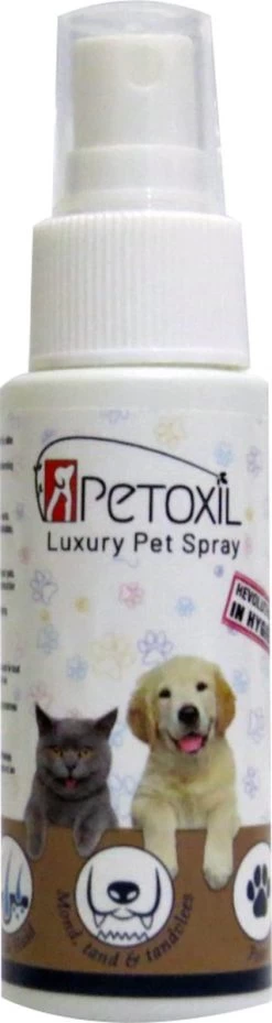 Petoxil Pet Spray Met Colloïdaal Zilver Is Speciaal Ontworpen Voor Gebruik Op Alle (huis) Dierensoorten. Revolutionair In Hygiëne