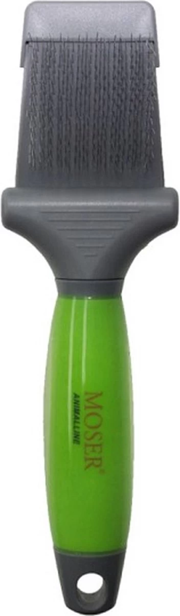 Moser Premium Slicker Borstel - Hondenvachtborstel - Groen Grijs - Afbeelding 6