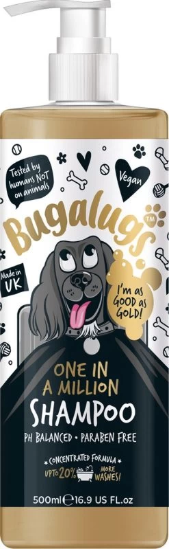 Bugalugs - Hondenshampoo - One In A Million - Alle Vachttypes - Fles Met Pompje - Vegan - 500 Ml