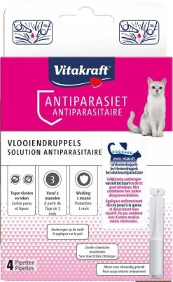 Vitakraft Spot On Care. Vlo En Teek Stop- 4 Pipetten