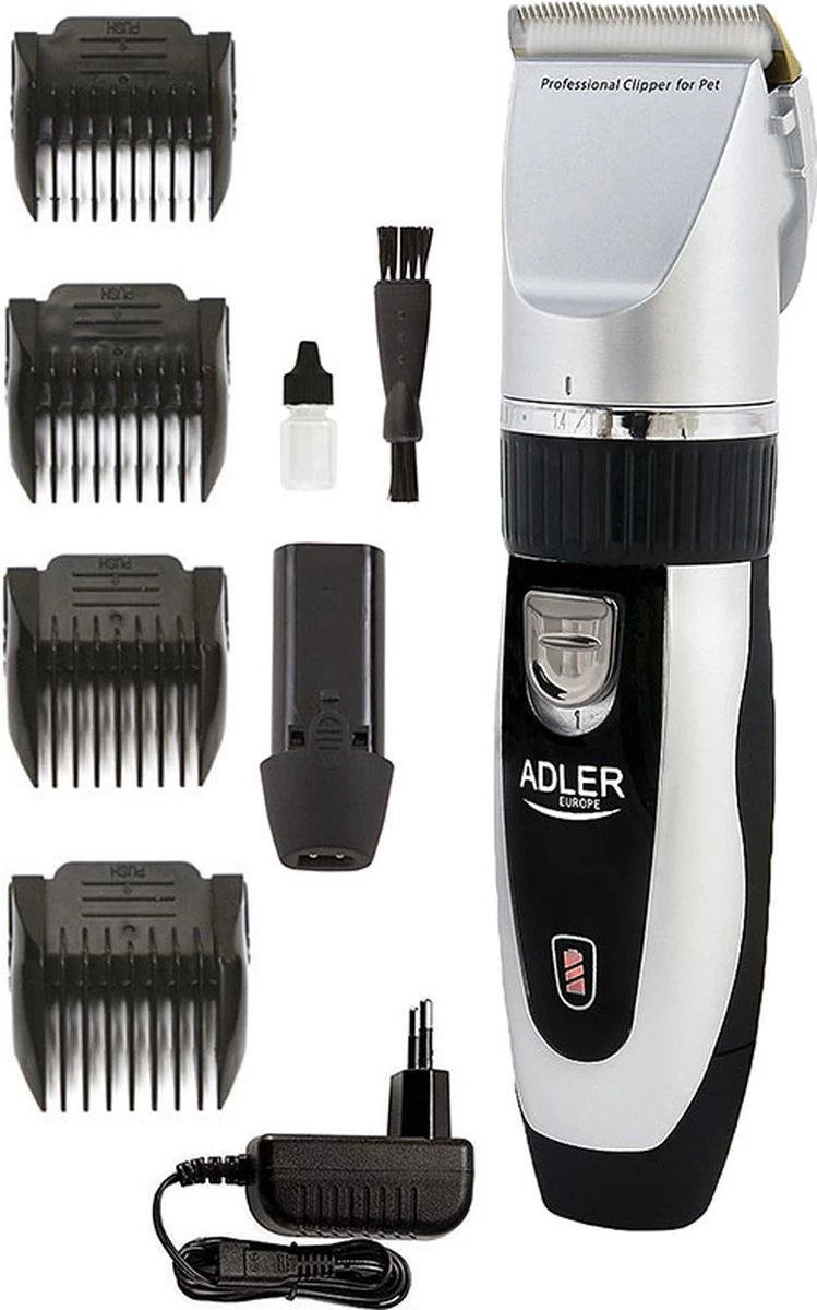 Adler AD 2823 Dierentondeuse Met Stille Motor - 4 Opzetstukken