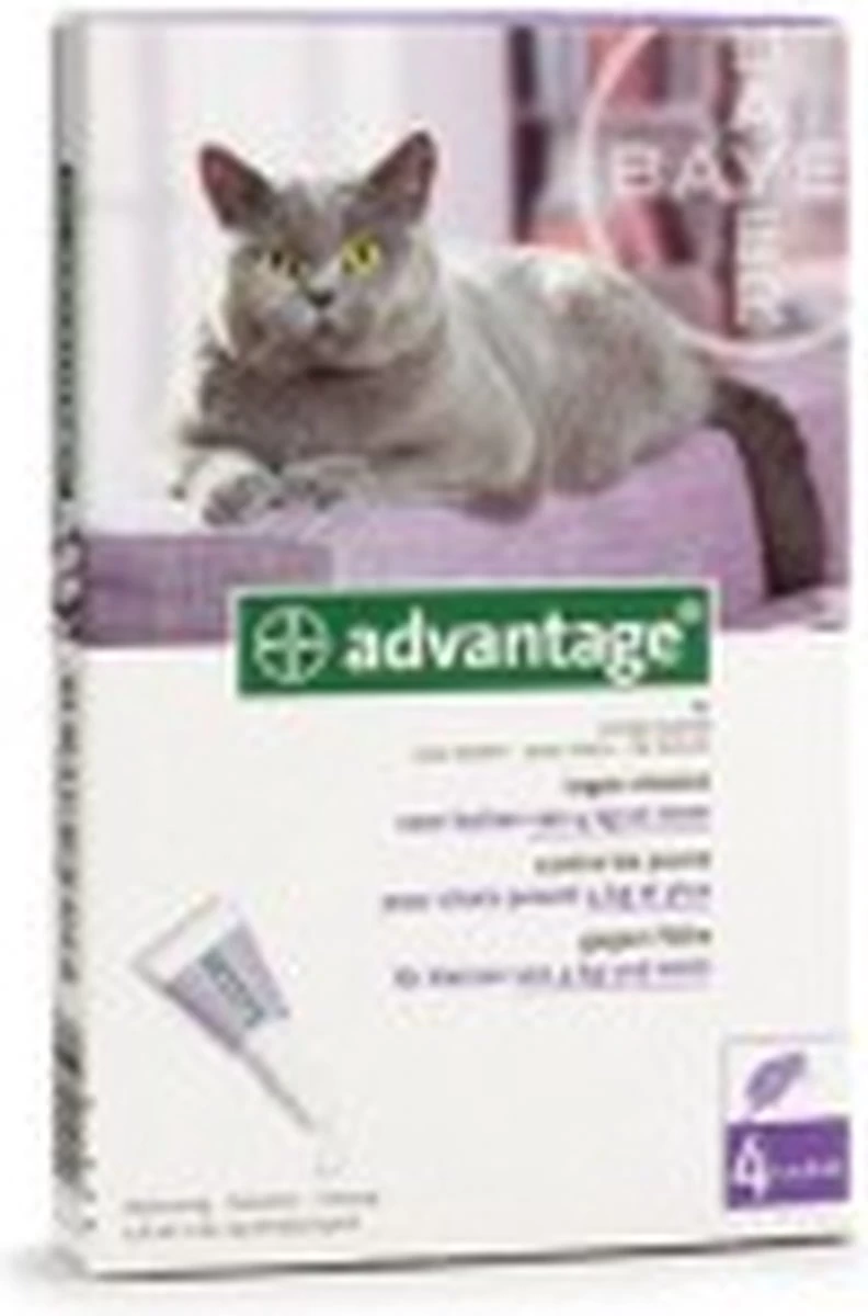 Bayer Anti Vlooienmiddel Advantage 80 > 4 Kg - 4 X 0,8 Ml - Afbeelding 18