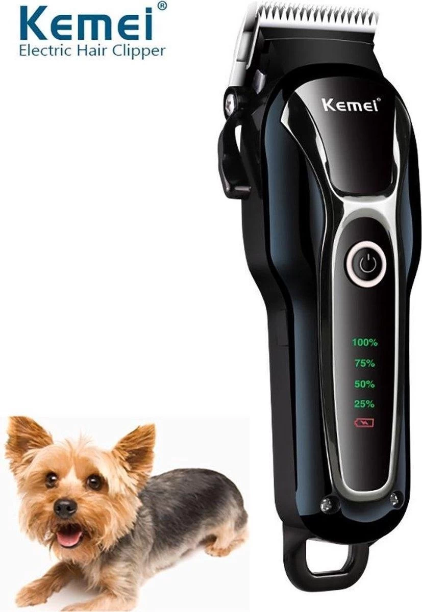 Merkloos Dierentondeuse + Haren Verwijderaar - Scheerapparaat Voor Honden En Katten - 4 Opzetstukken - Oplaadbaar - Draadloos - Stil - Verschillende Haar En Vachtlengtes - Hondentrimmer - Honden Trimmer - Honden Knippen - Haren Knippen - Afbeelding 3