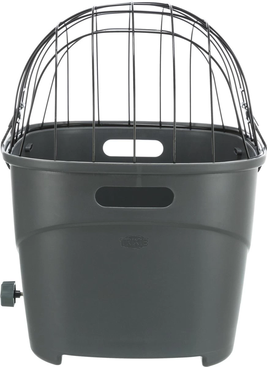 Trixie Fietsmand Voor Bagagedrager Met Draadkoepel Kunststof Grijs (46X36X47 CM) - Afbeelding 6