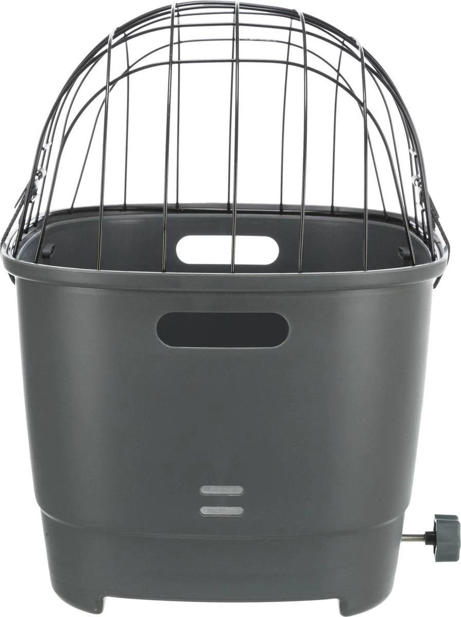 Trixie Fietsmand Voor Bagagedrager Met Draadkoepel Kunststof Grijs (46X36X47 CM) - Afbeelding 9